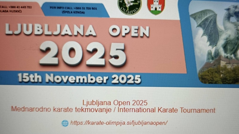 NAJAVA – Interacionalni turnir Ljubljana 2025